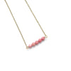 Dainty Rhodochrosite Bar Necklace - Coastal Collection