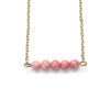 Dainty Rhodochrosite Bar Necklace - Coastal Collection