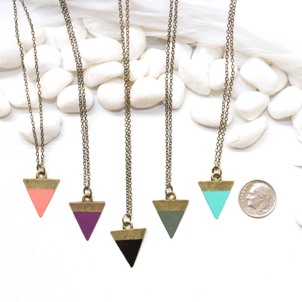 Dainty Triangle Necklace - Southwestern Jewelry