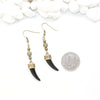 Dainty Tusk and Agate Earrings - Southwestern Boho Jewelry