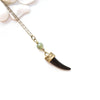 Dainty Tusk Necklace - Natural Gemstone Jewelry