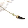 Dainty Tusk Necklace - Natural Gemstone Jewelry