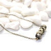 Dalmatian Jasper Bar Necklace - Natural Gemstone Necklace