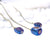 Mini Dark Blue Druzy Necklace - Natural Gemstone and Raw Crystal Jewelry