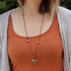 Elephant and Agate Necklace - Spiritual Boho Jewelry