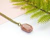 Pink Opal Necklace - Octagon