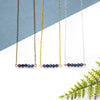 Sapphire Necklace - Bar