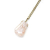 Flower Agate Fan Necklace - Coastal Collection