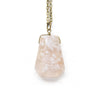 Flower Agate Fan Necklace - Coastal Collection