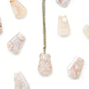 Flower Agate Fan Necklace - Coastal Collection