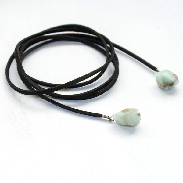 Chrysoprase Gemstone Wrap - Natural Gemstone Jewelry