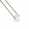 Geometric Crystal Quartz Necklace - Natural Gemstone Jewelry