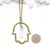 Hamsa Necklace with Aqua Aura Quartz - Spiritual Jewelry