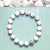 Howlite Stretch Bracelet - Natural Gemstone Jewelry