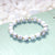 Howlite Stretch Bracelet - Natural Gemstone Jewelry