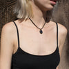 Blue Goldstone Gemstone Choker - Vegan Jewelry