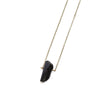 Dainty Black Tourmaline Necklace - Natural Gemstone Jewelry