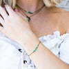 Dainty Chrysoprase Bar Bracelet - Coastal Collection