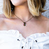 Rhodochrosite, Crystal and Shell Drop Necklace - Coastal Collection