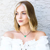 Chrysoprase Teardrop Necklace - Coastal Collection