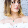 Chrysoprase Nugget Dainty Necklace - Coastal Collection