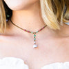 Seaside Y Necklace with Beaded Chain - Coastal Collection