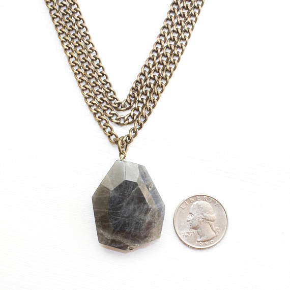Labradorite Choker - Natural Gemstone Jewelry
