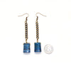 Lapis Lazuli Chain Earrings - Natural Gemstone Jewelry