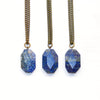 Lapis Lazuli Long Necklace - Natural Gemstone Jewelry