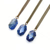 Lapis Lazuli Long Necklace - Natural Gemstone Jewelry