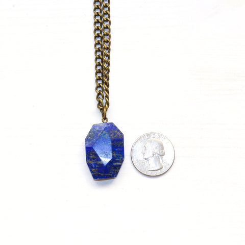 Lapis Lazuli Short Necklace - Natural Gemstone Jewelry