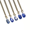 Lapis Lazuli Toggle Necklace - Natural Gemstone Jewelry