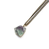 Large Raw Fluorite Necklace - Raw Gemstone Jewelry