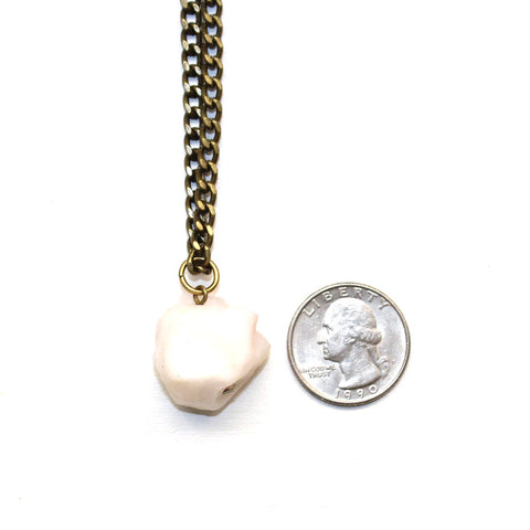Large Raw Pink Opal Necklace Raw Gemstone Jewelry