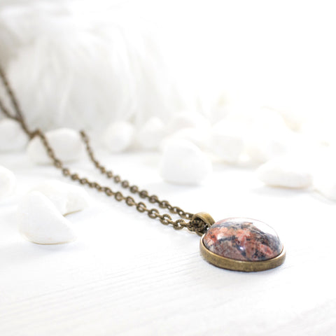 Leopardskin Gemstone Necklace - Natural Gemstone Jewelry