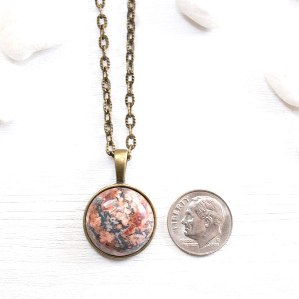 Leopardskin Gemstone Necklace - Natural Gemstone Jewelry