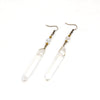 Long Crystal Quartz Point Earrings - Natural Gemstone Jewelry