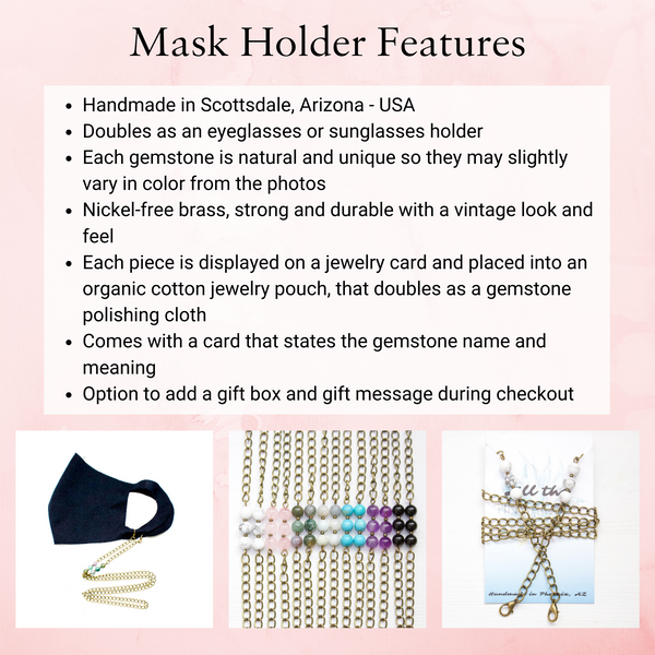 Mask Chain - Black Agate