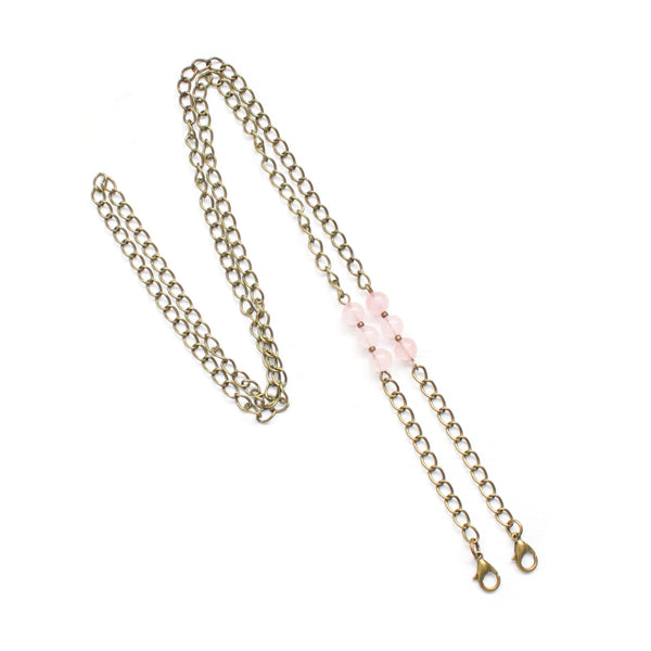 Mask Chain - Rose Quartz