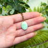 Chrysoprase Gemstone Necklace close up