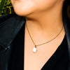 Mini White Druzy Necklace
