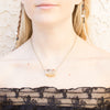 Mini Citrine Slice Necklace - Natural Gemstone and Raw Crystal Jewelry