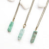 Mini Green Druzy Necklace - Natural Gemstone and Raw Crystal Jewelry