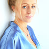 Mini Round Blue Druzy Necklace - Natural Gemstone and Raw Crystal Jewelry