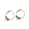 Multi Gem Earrings Hoop Earrings - Natural Gemstone Jewelry