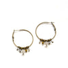 Multi Gem Earrings Hoop Earrings - Natural Gemstone Jewelry