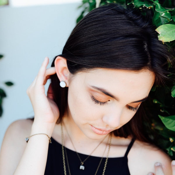 Opalite Post Earrings - Natural Gemstone Jewelry