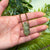 Prehnite Double Point Necklace Up Close