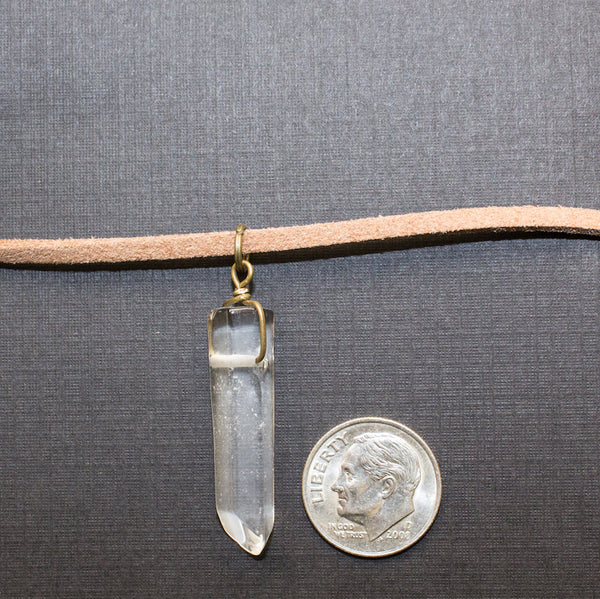 Clear Quartz Choker - Vegan Jewelry
