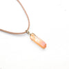 Peach Aura Quartz Choker - Vegan Jewelry